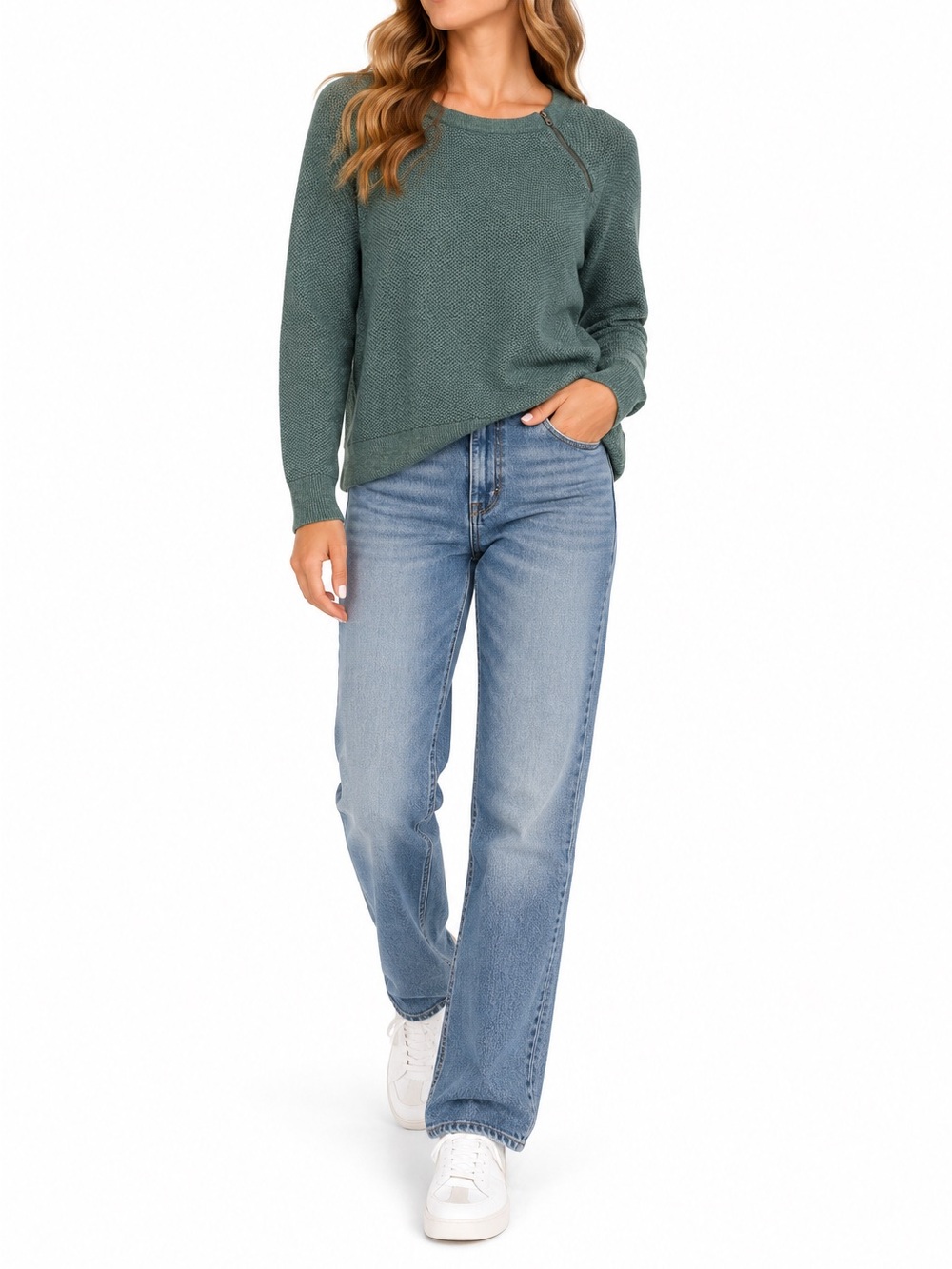 Abercrombie & Fitch Size Small Green Vintage Y2K knitted Sweater